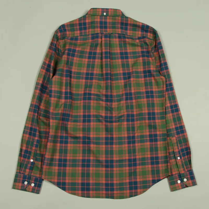 Farah Brewer Check LS Shirt - Wreath Green-2